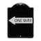 Signmission One Way With Left Arrow Heavy-Gauge Aluminum Architectural Sign, 24" x 18", BS-1824-24385 A-DES-BS-1824-24385 - alternate 1